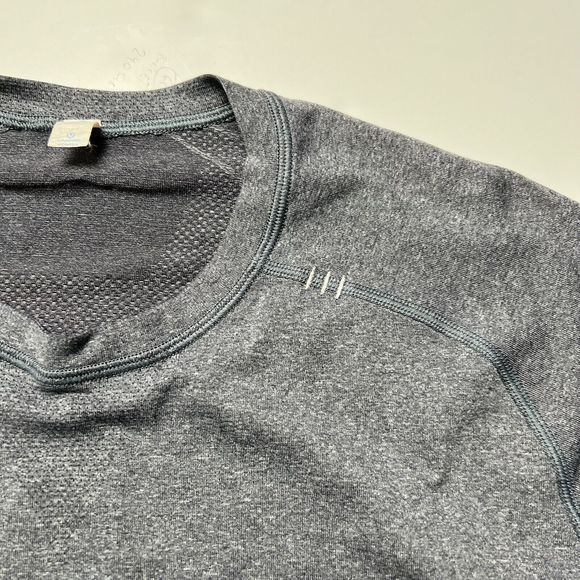 Lululemon Athletica Metal Vent Tech Crew Neck Long Sleeve Shirt Dark Gray XL - Picture 3 of 16